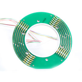 12 Circuits Electrical Pancake Slip Ring Transferring Power & Signal with φ60mm Bore
