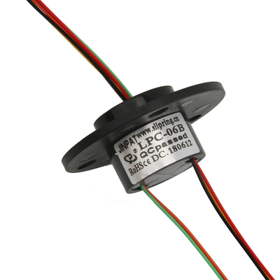 6 회로 금 접점 슬립 링 2A 300 RPM LPC-06B