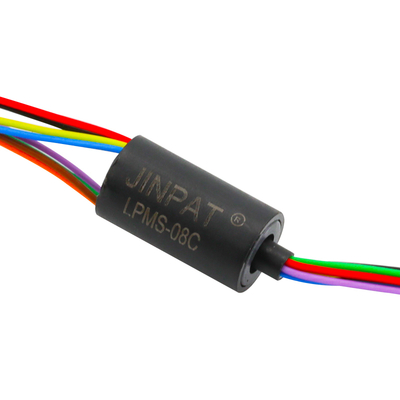 8 와이어 캡슐 슬립 링 1A 48V 300 RPM 응용 프로그램