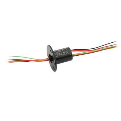 300RPM 소형 캡슐 슬립 링 6 회로 2A IP40, 일체형 구조체 설계